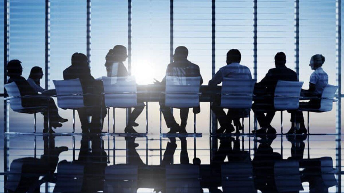 Corporate boardroom representing past careers