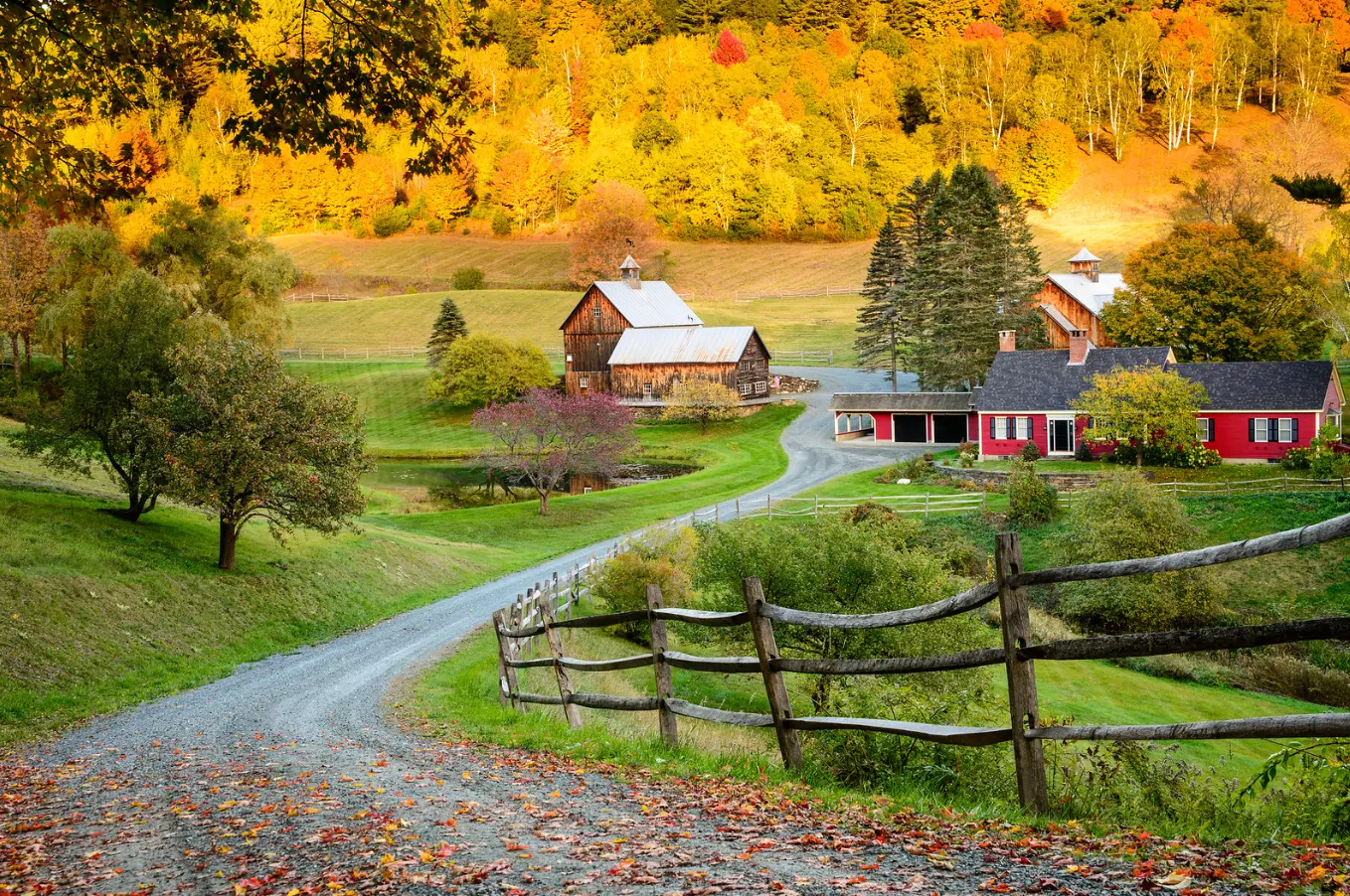 Vermont farm landscape